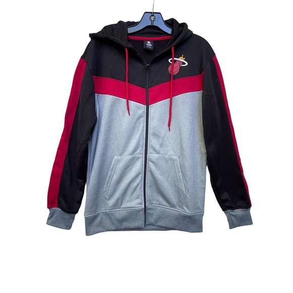 NBA HEAT Ultra Game Men's jacket Soft Fleece Full Zip Hoodie Small‎ - Picture 1 of 6